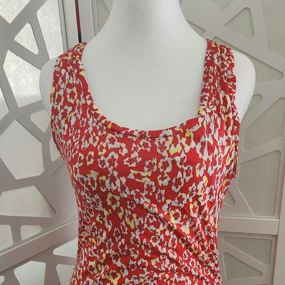 Rachel Roy Red-yellow & white Women's Dress